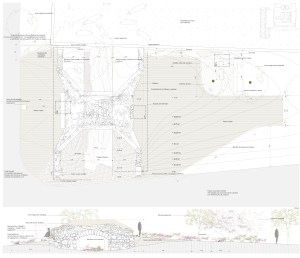 Planta del Proyecto de intervención en el pontón de La Cañada